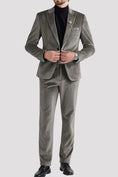 Load image into Gallery viewer, Velvet One Button Tuxedo 2 Piece Men Suits
