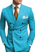 Load image into Gallery viewer, Double Breasted Peak Lapel 2 Piece Mens Slim Fit Suit
