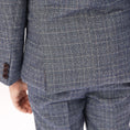 Load image into Gallery viewer, Grey Plaid Elegant 5 Piece Boys Suits
