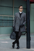 Cargar la imagen en la vista de la galería, Men's Wool Coat Winter Double Breasted Long Coat 2769
