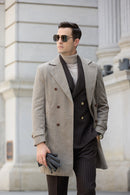 Men's Coat Winter Double Breasted Long Coat 2770