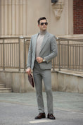 Bild in Galerie-Betrachter laden, Retro Tweed Herringbone 2 Pieces Mens Suits 2783
