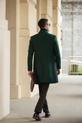 Cargar la imagen en la vista de la galería, Men's Wool Coat Winter Trench Long Coat With Pockets 2773
