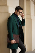 Cargar la imagen en la vista de la galería, Men's Wool Coat Winter Trench Long Coat With Pockets 2773
