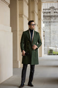 Gallery viewerに画像を読み込む, Men's Wool Coat Winter Double Breasted Long Coat 2776
