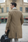 Gallery viewerに画像を読み込む, Men's Wool Coat Winter Double Breasted Long Coat 2775
