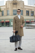 Load image into Gallery viewer, Men's Wool Coat Winter Double Breasted Long Coat 2775
