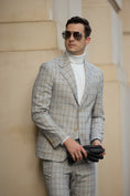 Gallery viewerに画像を読み込む, Plaid Unique Design 2 Pieces Men's Suits 2793
