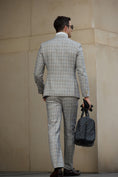 Bild in Galerie-Betrachter laden, Plaid Unique Design 2 Pieces Men's Suits 2793
