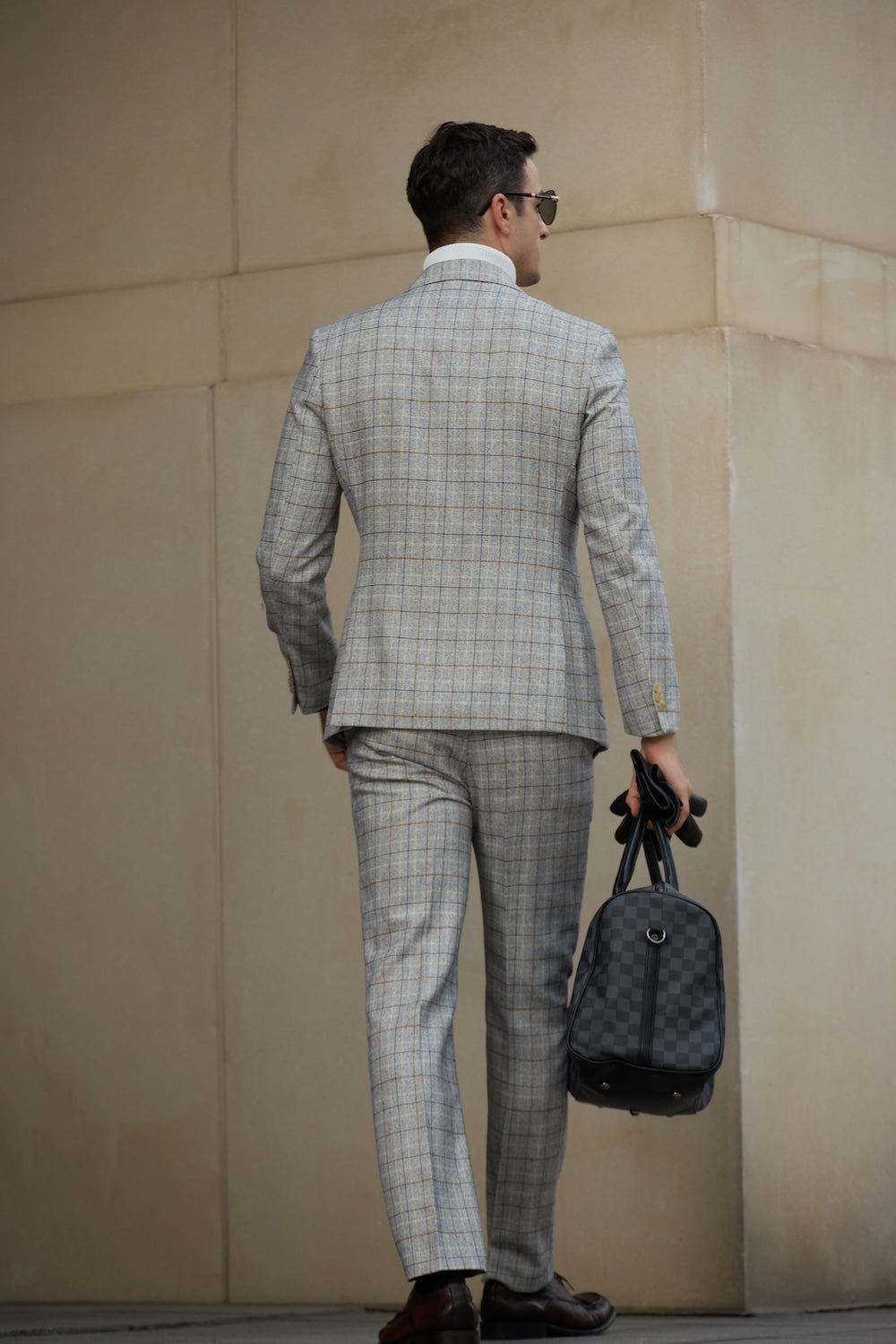 Plaid Unique Design 2 Pieces Men's Suits 2793