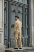 Cargar la imagen en la vista de la galería, Unique Design Corduroy Suit 2 Pieces Men's Suits Jacket+Pants 2786
