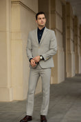 Bild in Galerie-Betrachter laden, Retro Tweed Woollen Herringbone 2 Pieces Mens Suits 2798
