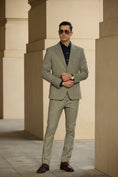 Load image into Gallery viewer, Retro Tweed Herringbone 2 Pieces Mens Suits 2784
