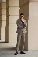 Retro Tweed Herringbone 2 Pieces Mens Suits 2785