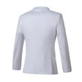 Cargar la imagen en la vista de la galería, White Men's Two Button Blazer for Party, Wedding and Business
