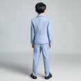 Load image into Gallery viewer, Denim Blue Classic 5 Piece Boys Suits
