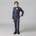 Charger l'image dans la visionneuse de la galerie, Unique Design Slim Fit Modern 5 Piece Boys Suits
