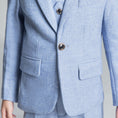 Load image into Gallery viewer, Denim Blue Classic 5 Piece Boys Suits
