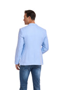 Cargar la imagen en la vista de la galería, Blue Men's Two Button Blazer for Party, Wedding and Business
