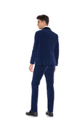 Charger l'image dans la visionneuse de la galerie, Royal Blue Velvet 2 Piece Men's Formal Suits With Jacket Pants
