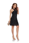 Load image into Gallery viewer, Twisted High Halter Sleeveless Mini Dress
