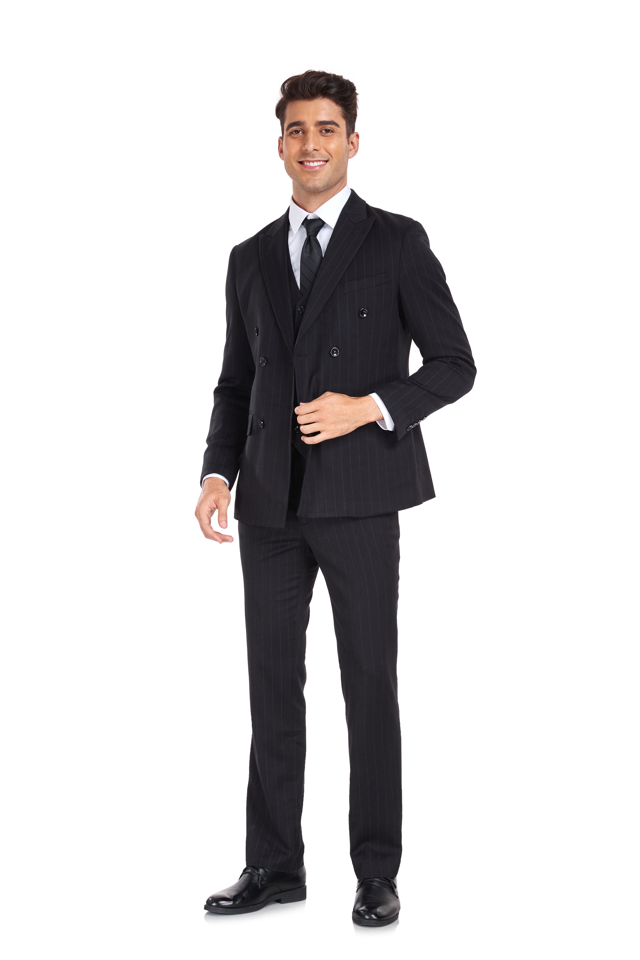 Stripe Men's 3 Piece Set for Party, Wedding and Business(MORE COLORS+)