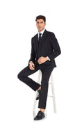 Gallery viewerに画像を読み込む, Stripe Men's 3 Piece Set for Party, Wedding and Business(MORE COLORS+)
