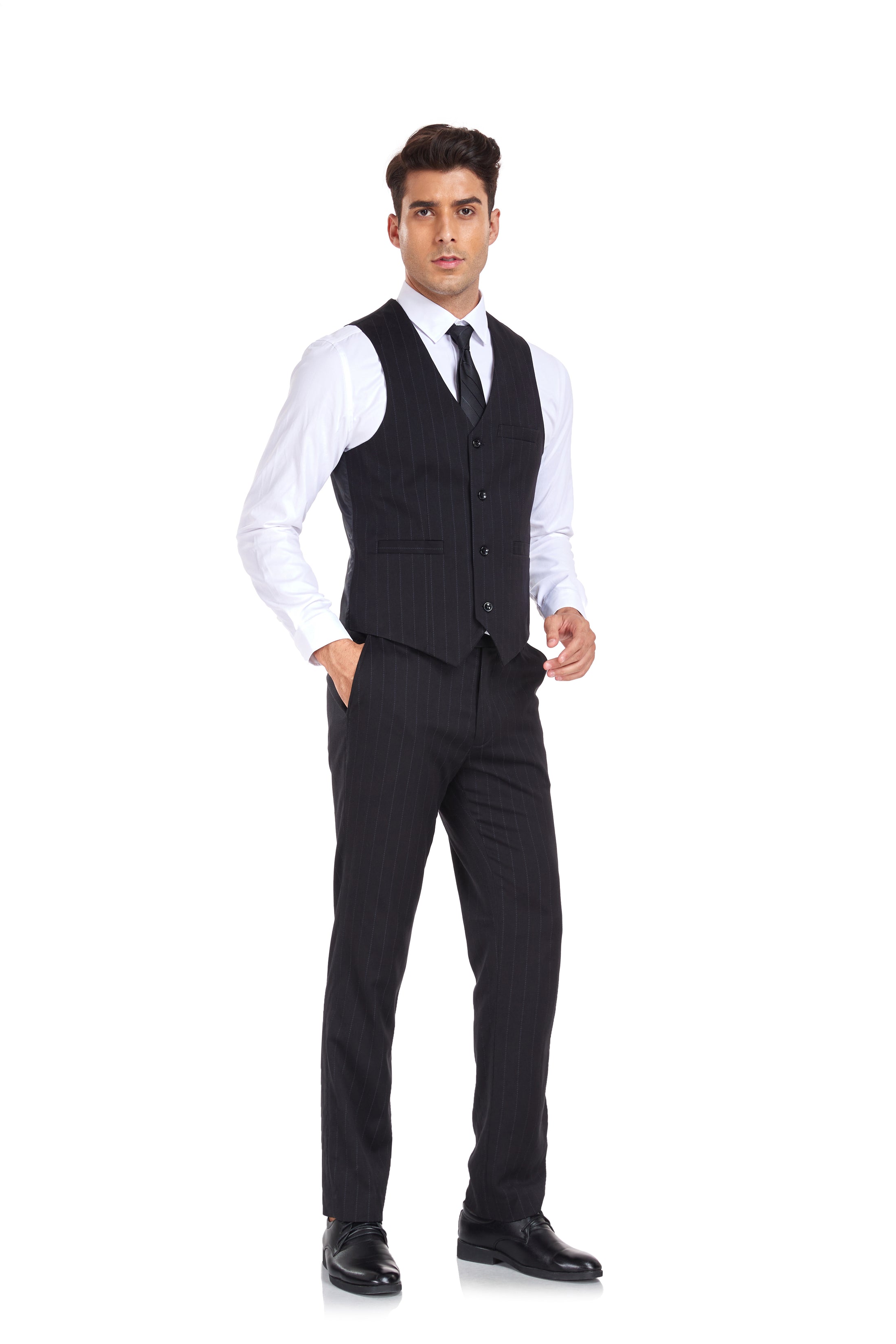 Stripe Men's 3 Piece Set for Party, Wedding and Business(MORE COLORS+)