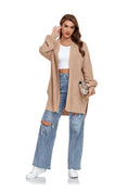 Load image into Gallery viewer, Khaki Long Sleeve Front Cardigan
