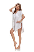 Charger l'image dans la visionneuse de la galerie, White Fresh Short Sleeve Mini Dress
