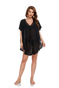 Charger l'image dans la visionneuse de la galerie, Black Fresh Short Sleeve Mini Dress
