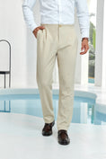 Load image into Gallery viewer, White Men's Pants for Party, Wedding and Business 2553
