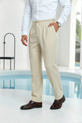 Load image into Gallery viewer, White Men's Pants for Party, Wedding and Business 2553
