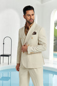 Charger l'image dans la visionneuse de la galerie, Designer Style Double Breasted 2 Pieces Men's Suits Jacket+Pants
