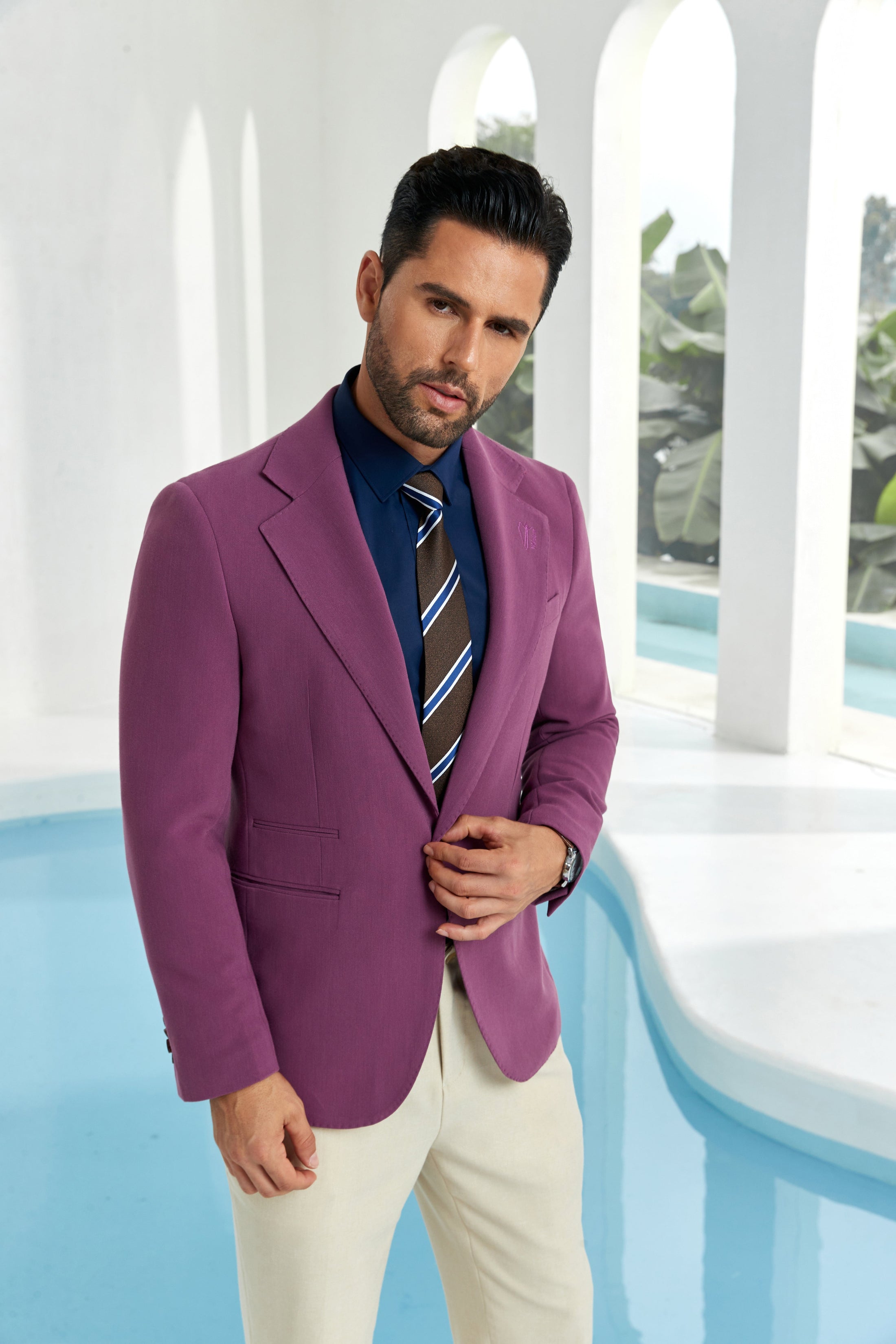 Designer Style New Men's One Button Blazer