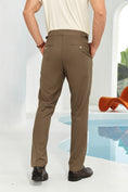 Load image into Gallery viewer, Coffee Men's Pants for Party, Wedding and Business 2567
