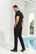 Cargar la imagen en la vista de la galería, Black Men's Pants for Party, Wedding and Business 2573
