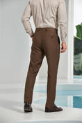 Load image into Gallery viewer, Coffee Men's Pants for Party, Wedding and Business 2566
