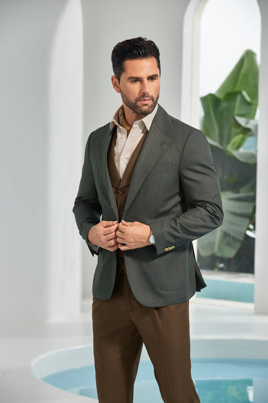 Designer Style New Men's Two Button Blazer