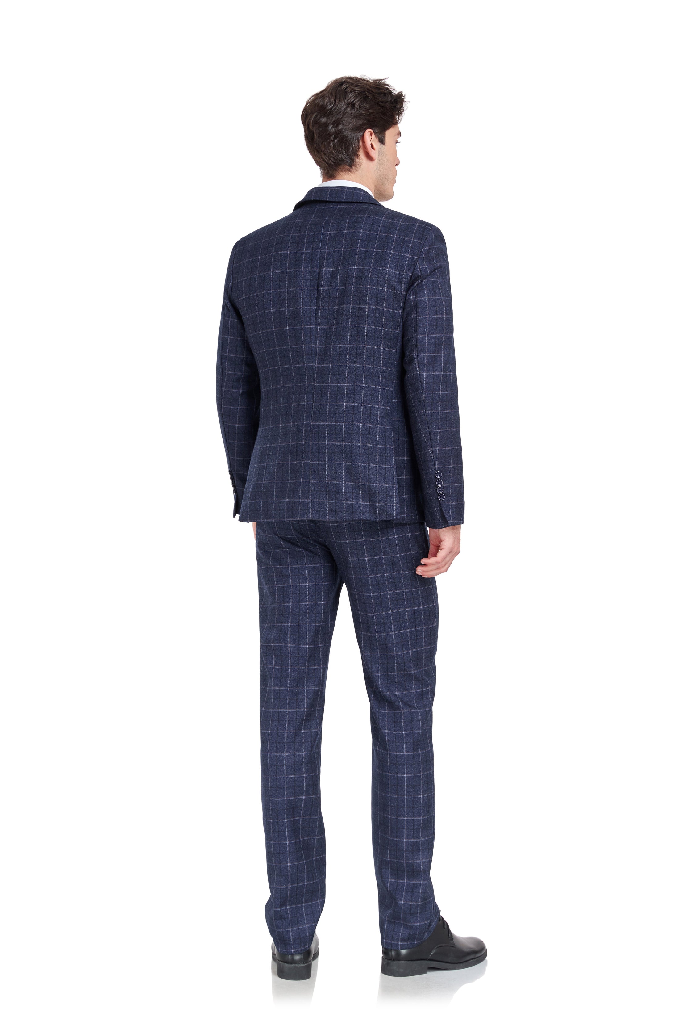 Plaid Men's 3 Piece Slim Fit Suits (MORE COLORS+)