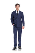 Cargar la imagen en la vista de la galería, Plaid Men's 3 Piece Slim Fit Suits (MORE COLORS+)
