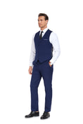 Bild in Galerie-Betrachter laden, Men's Suits 2 Pieces Vest+Pants Set V-Neck Casual Waistcoat Suit
