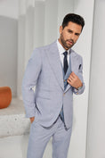 Charger l'image dans la visionneuse de la galerie, Designer Style New Summer 2 Pieces Men's Suits Jacket+Pants
