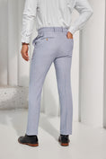 Load image into Gallery viewer, Blue Men's Pants for Party, Wedding and Business 2571
