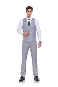 Charger l'image dans la visionneuse de la galerie, Men's Suits 2 Pieces Vest+Pants Set V-Neck Casual Waistcoat Suit
