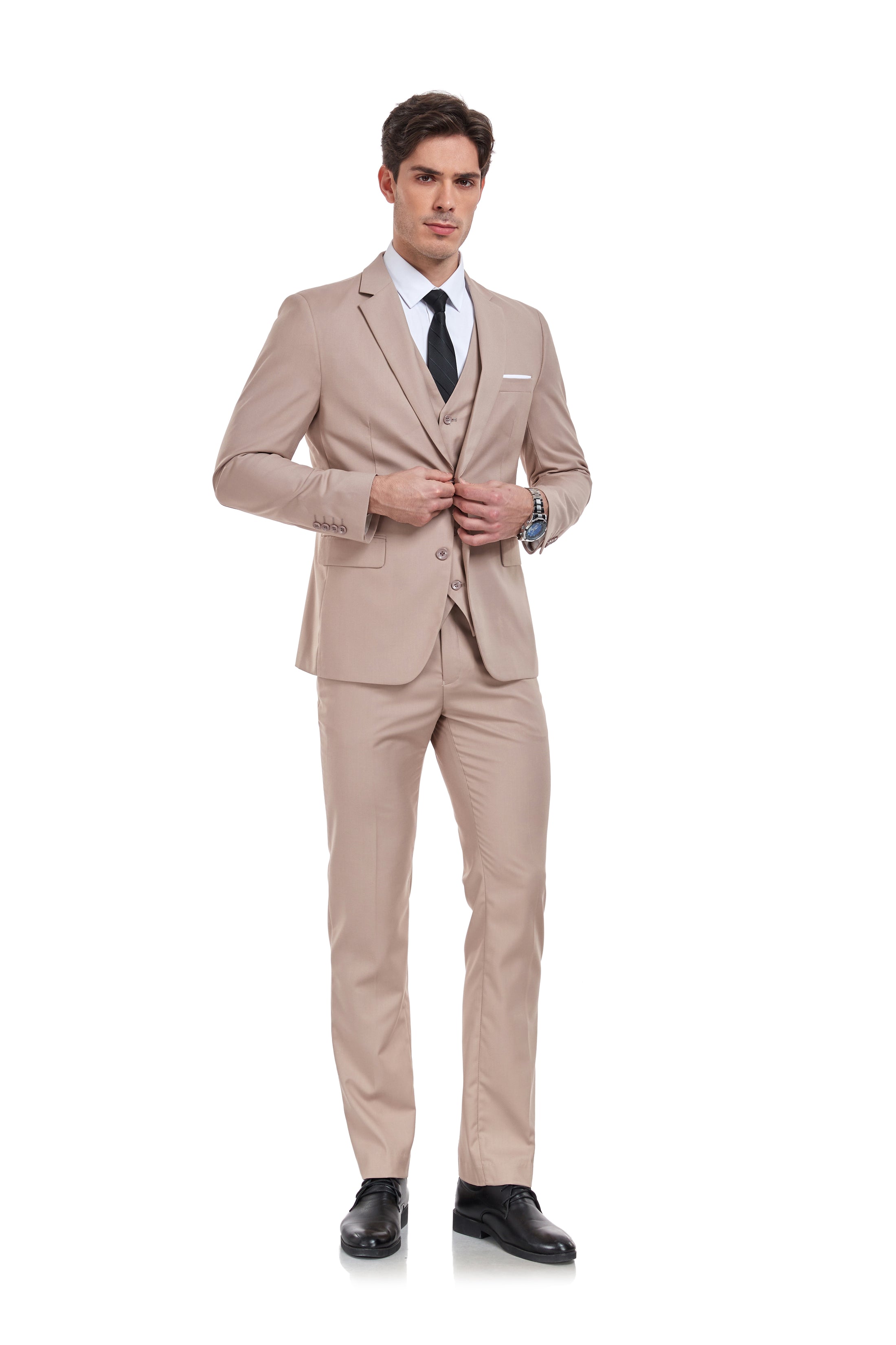 Two Button 3 Pieces Men Suits (MORE COLORS+)