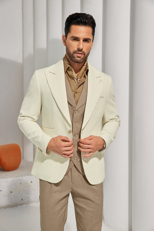 Designer Style New Men's One Button Blazer