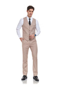 Bild in Galerie-Betrachter laden, Men's Suits 2 Pieces Vest+Pants Set V-Neck Casual Waistcoat Suit
