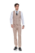 Charger l'image dans la visionneuse de la galerie, Men's Suits 2 Pieces Vest+Pants Set V-Neck Casual Waistcoat Suit
