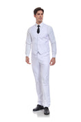 Charger l'image dans la visionneuse de la galerie, Men's Suits 2 Pieces Vest+Pants Set V-Neck Casual Waistcoat Suit
